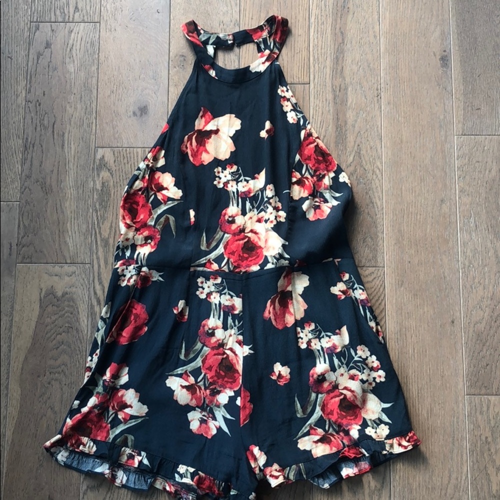 Summer floral romper